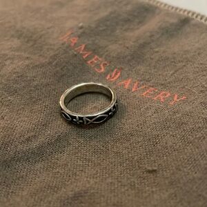 Retired James Avery Ichthus Fish & Cross Ring